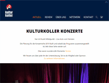Tablet Screenshot of kulturkoller.ch